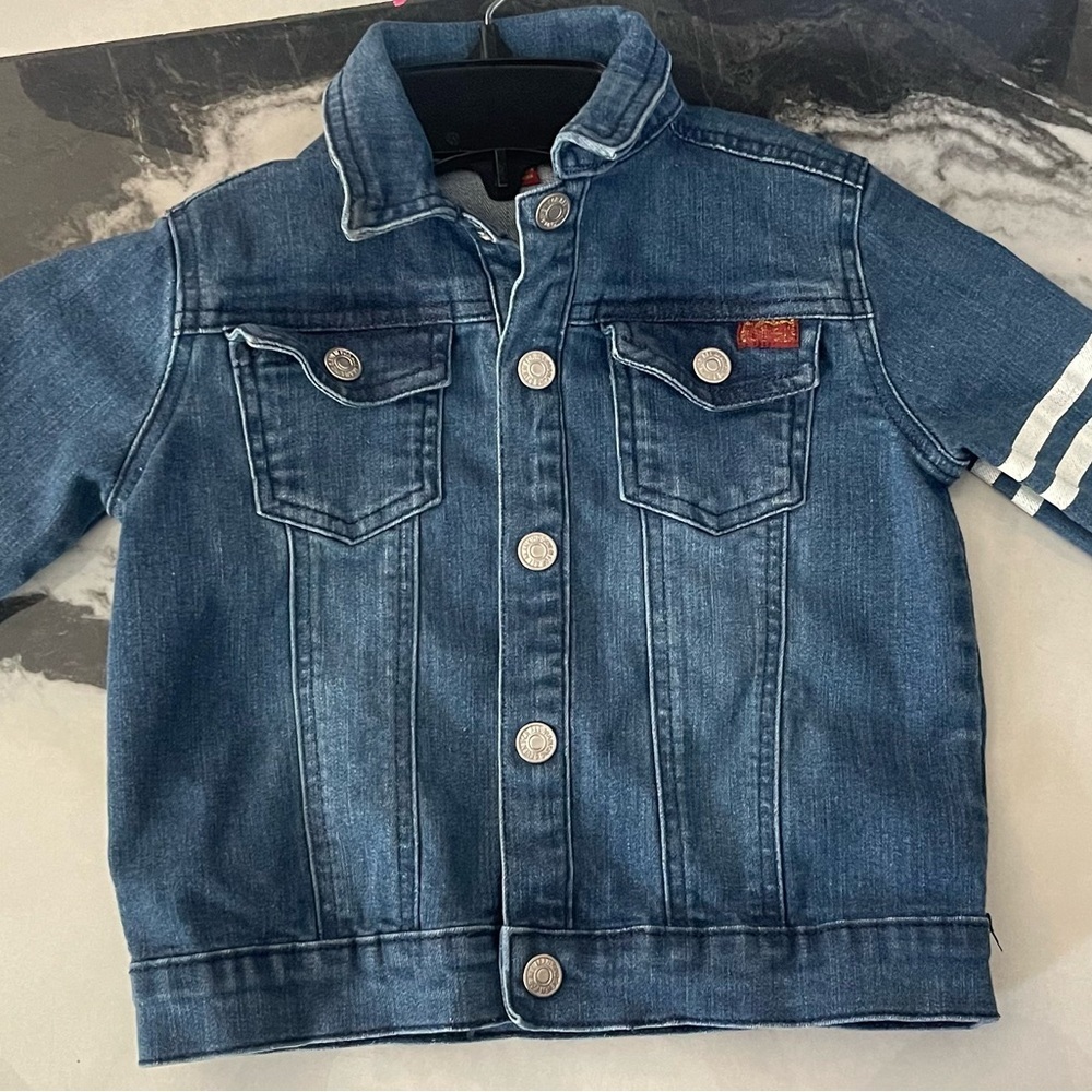 7 For All Mankind Blue Jean Jacket Classic Denim Style 3T